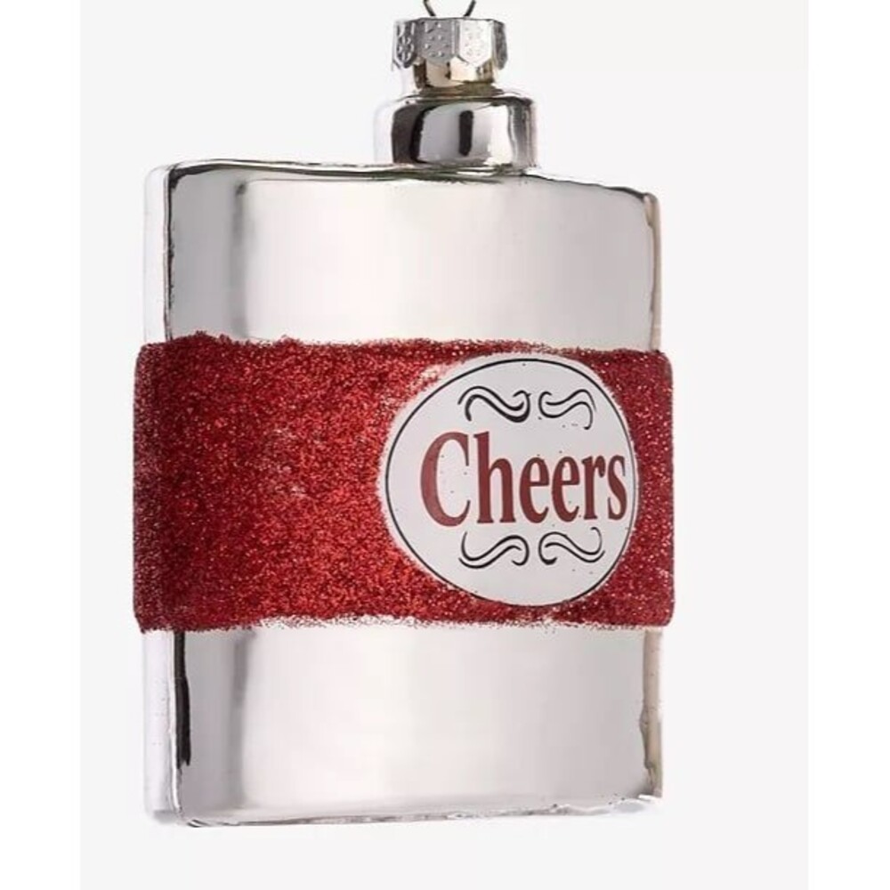New Macy’s Christmas Holiday Lane Spirits Cheers Flask Ornament